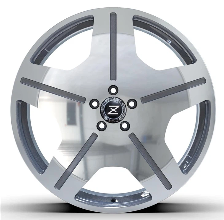 5x112 20x8 And 20x9 Custom Silver Forged Monoblock Rims For Mercedes-Benz E Class